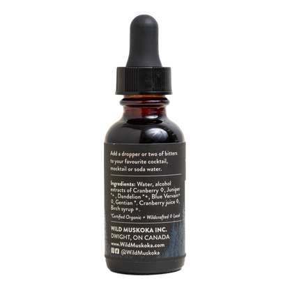 Cranberry & Juniper (Rock Barren) Bitters WILD MUSKOKA, 30ml/1oz