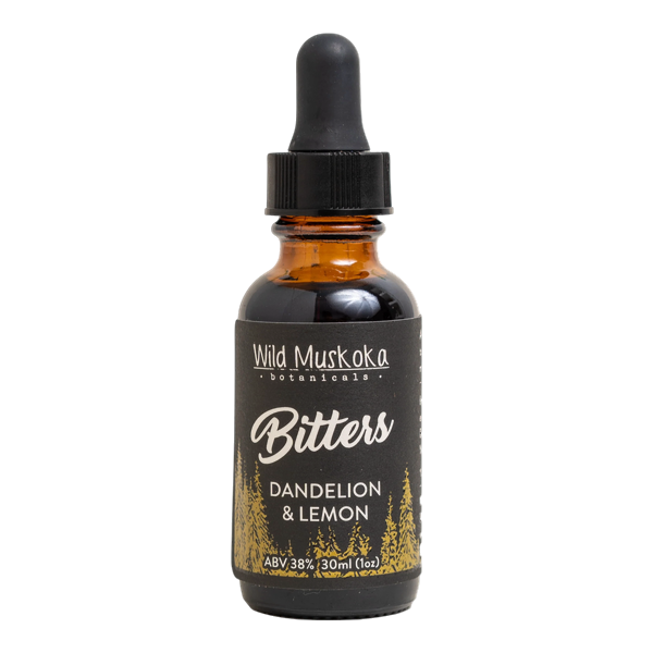 Dandelion & Lemon (Citrus & Roots) Bitters WILD MUSKOKA, 30ml/1oz