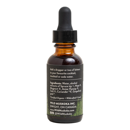Herbal Aromatic Bitters WILD MUSKOKA, 30ml/1oz