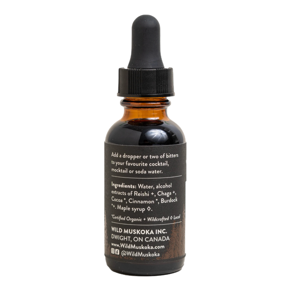 Mushroom & Cocoa Bitters WILD MUSKOKA, 30ml/1oz