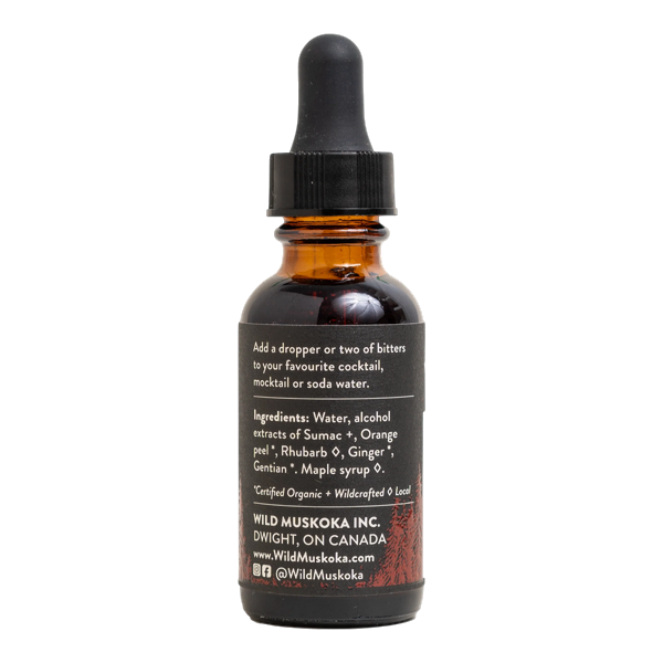 Orange & Sumac Bitters WILD MUSKOKA, 30ml/1oz