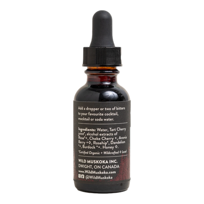 Wild Cherry & Rose Bitters WILD MUSKOKA, 30ml/1oz