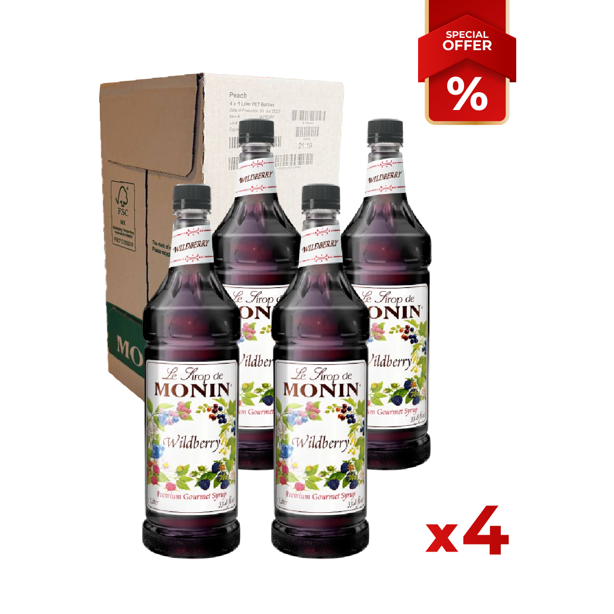 Sirop de Baies Sauvages MONIN 1L