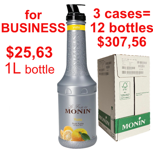 Yuzu Puree Syrup MONIN, B2B bundle