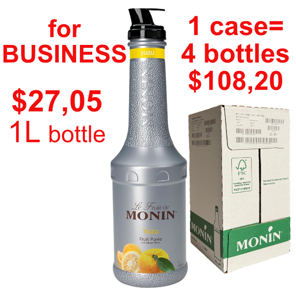 Yuzu Puree Syrup MONIN, B2B bundle
